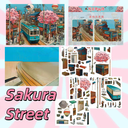 Whimsical Voyage 3D Sticker | 5 Cute Miniature Scenes