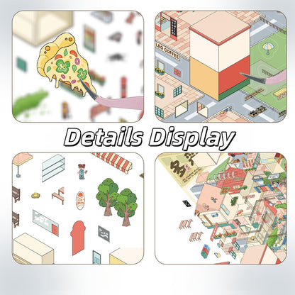 Colorful Town 3D Sticker