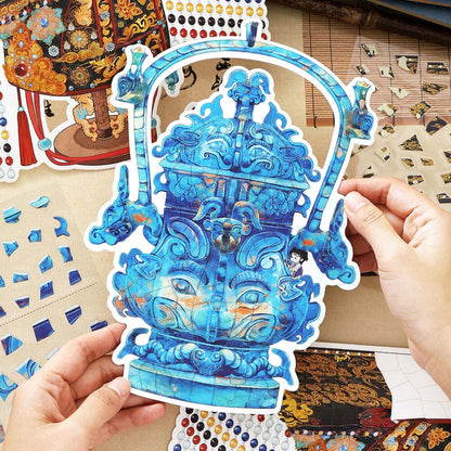 Cultural Relics Restoration 3D Sticker | 2 Cute Miniature Scenes