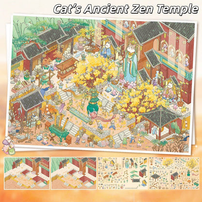 Quiet Wonders 3D Sticker | 2 Cute Miniature Scenes