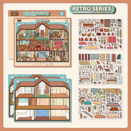 Space Whispers 3D Sticker | 4 Cute Miniature Scenes