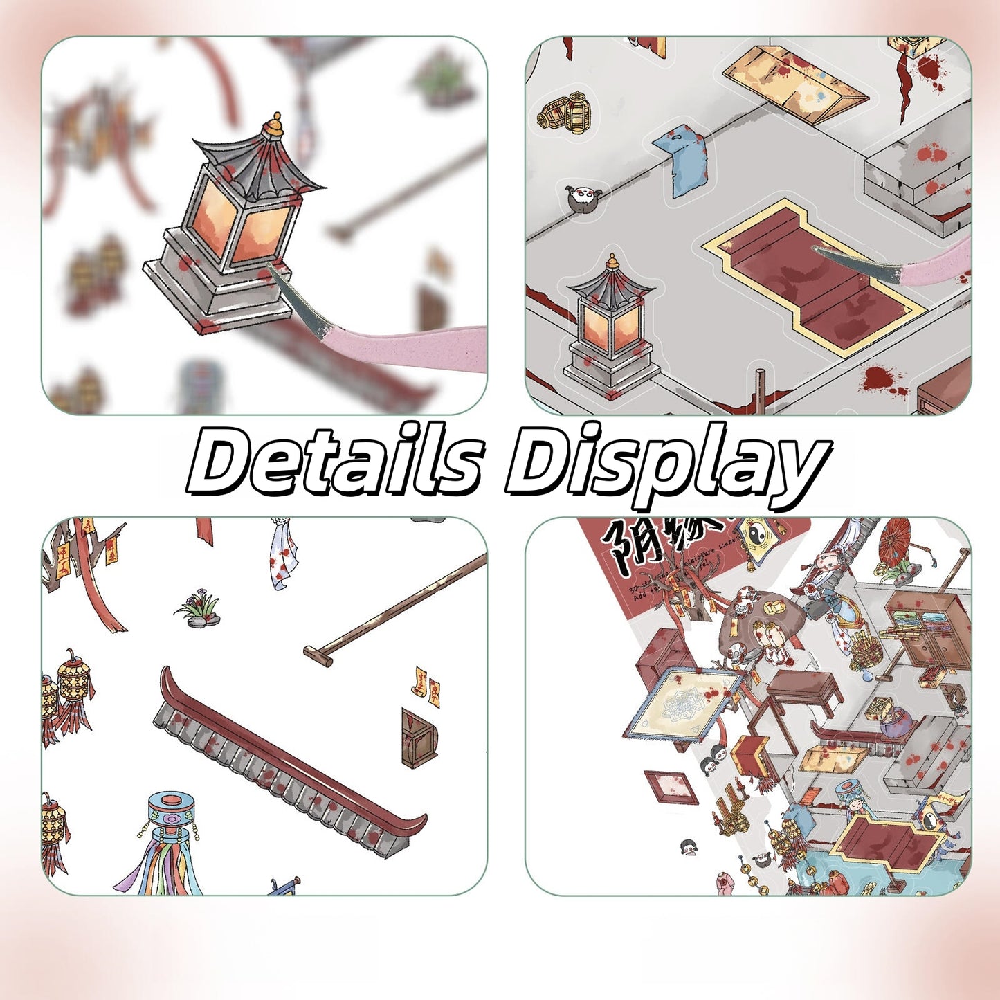 Pavilion of Yin Marriage 3D Sticker