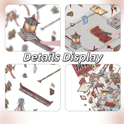 Pavilion of Yin Marriage 3D Sticker