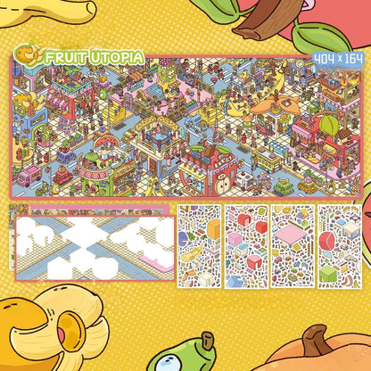 Little Sorceress's Christmas Carnival 3D Sticker | 2 Cute Miniature Scenes