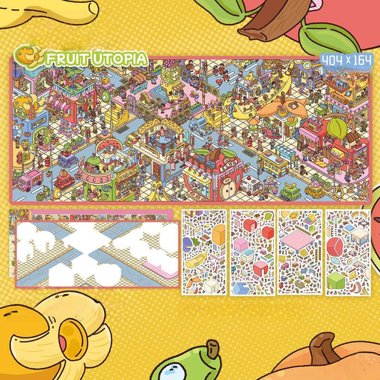 Little Sorceress's Christmas Carnival 3D Sticker | 2 Cute Miniature Scenes