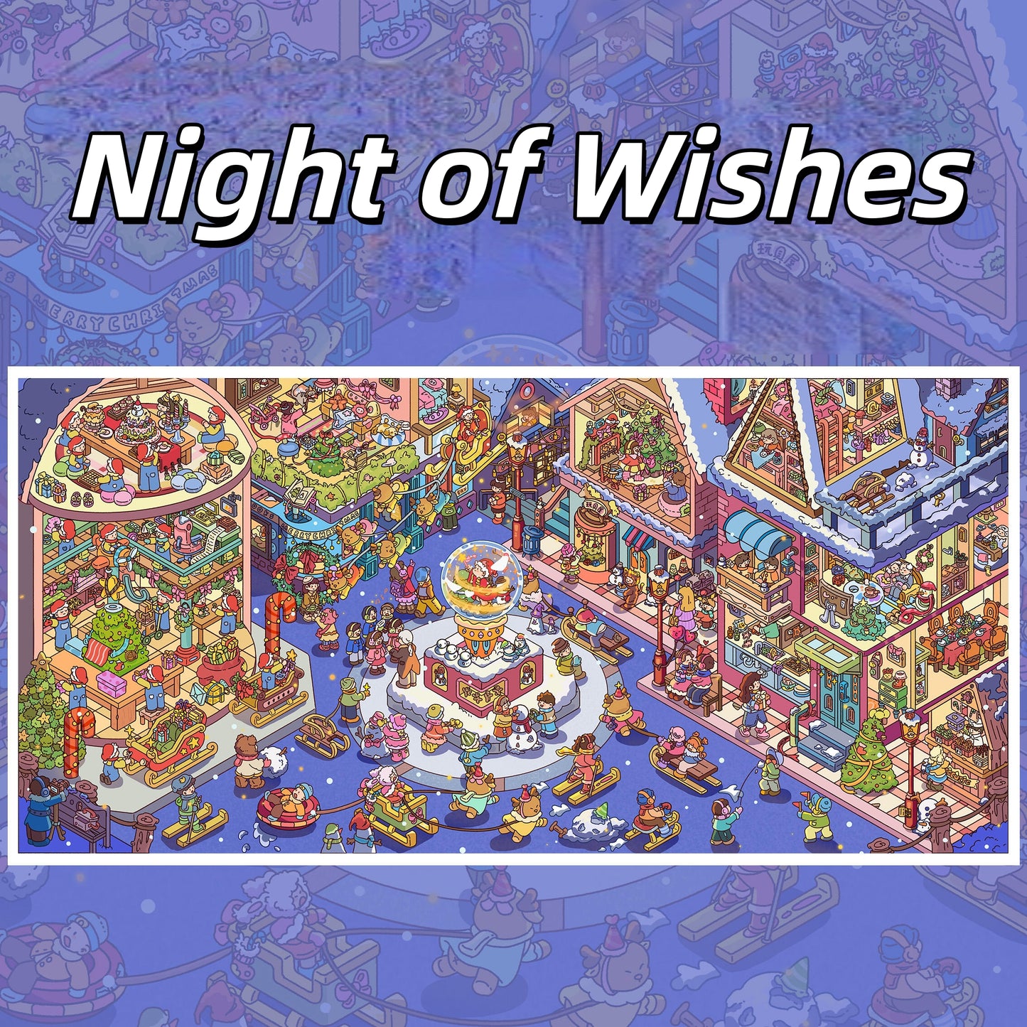 Christmas Time 3D Sticker | 4 Cute Miniature Scenes