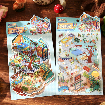 Magic Old House 3D Sticker