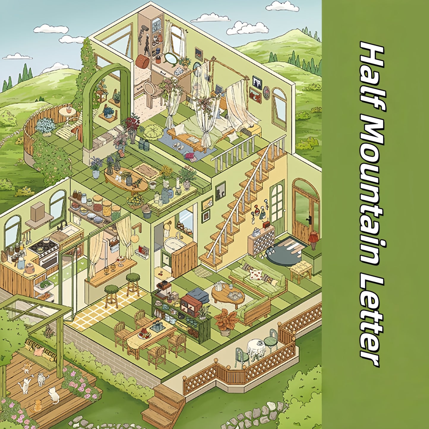 Dreamy Abode 3D Sticker | 2 Cute Miniature Scenes