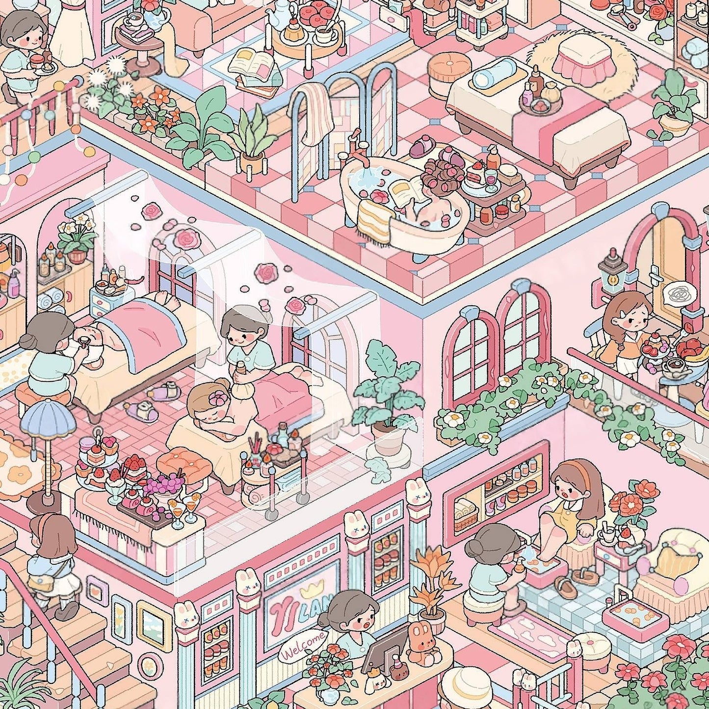 Float & Dream 3D Sticker | 2 Cute Miniature Scenes