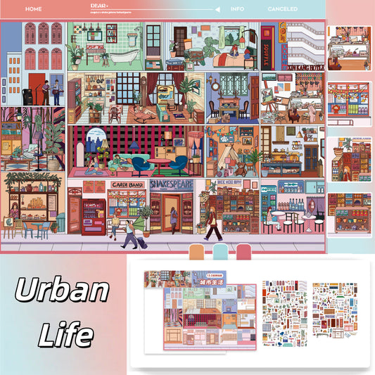 Paperfairy Tale 3D Sticker | 2 Cute Miniature Scenes