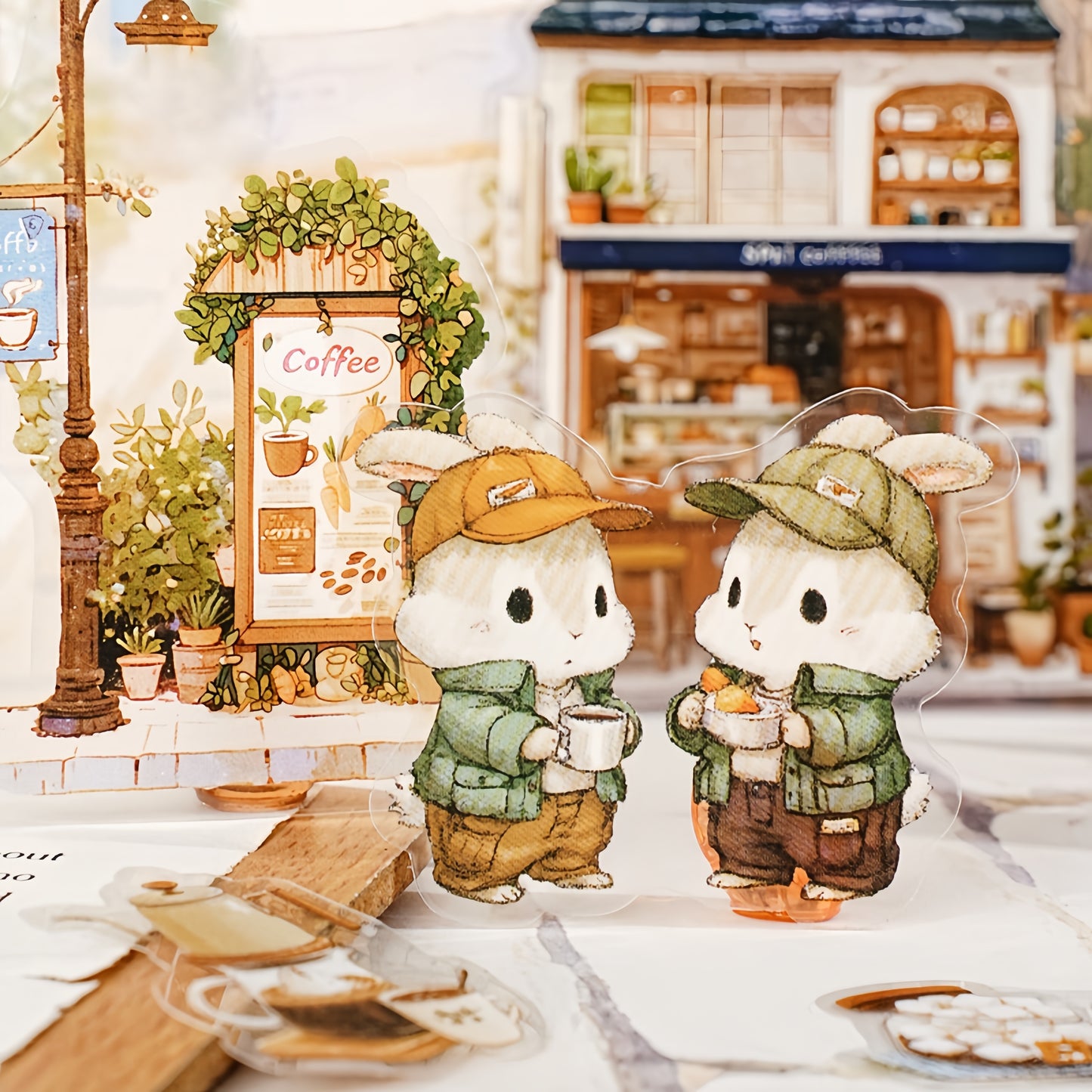 Paws Avenue 3D Sticker | 6 Cute Miniature Scenes