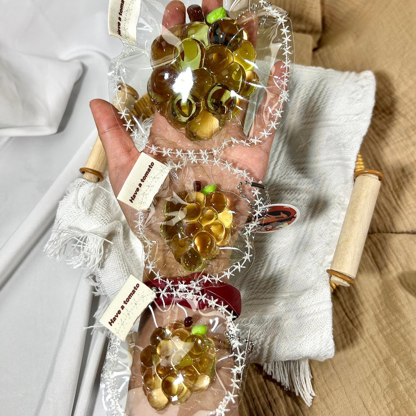 Crystal Green Grapes Squishy