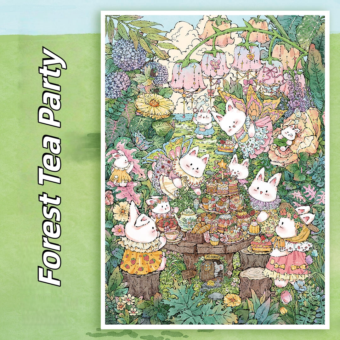 Summer Slow 3D Sticker | 2 Cute Miniature Scenes