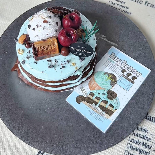 Mint Chocolate Ice Cream Berry Pancake Squishy