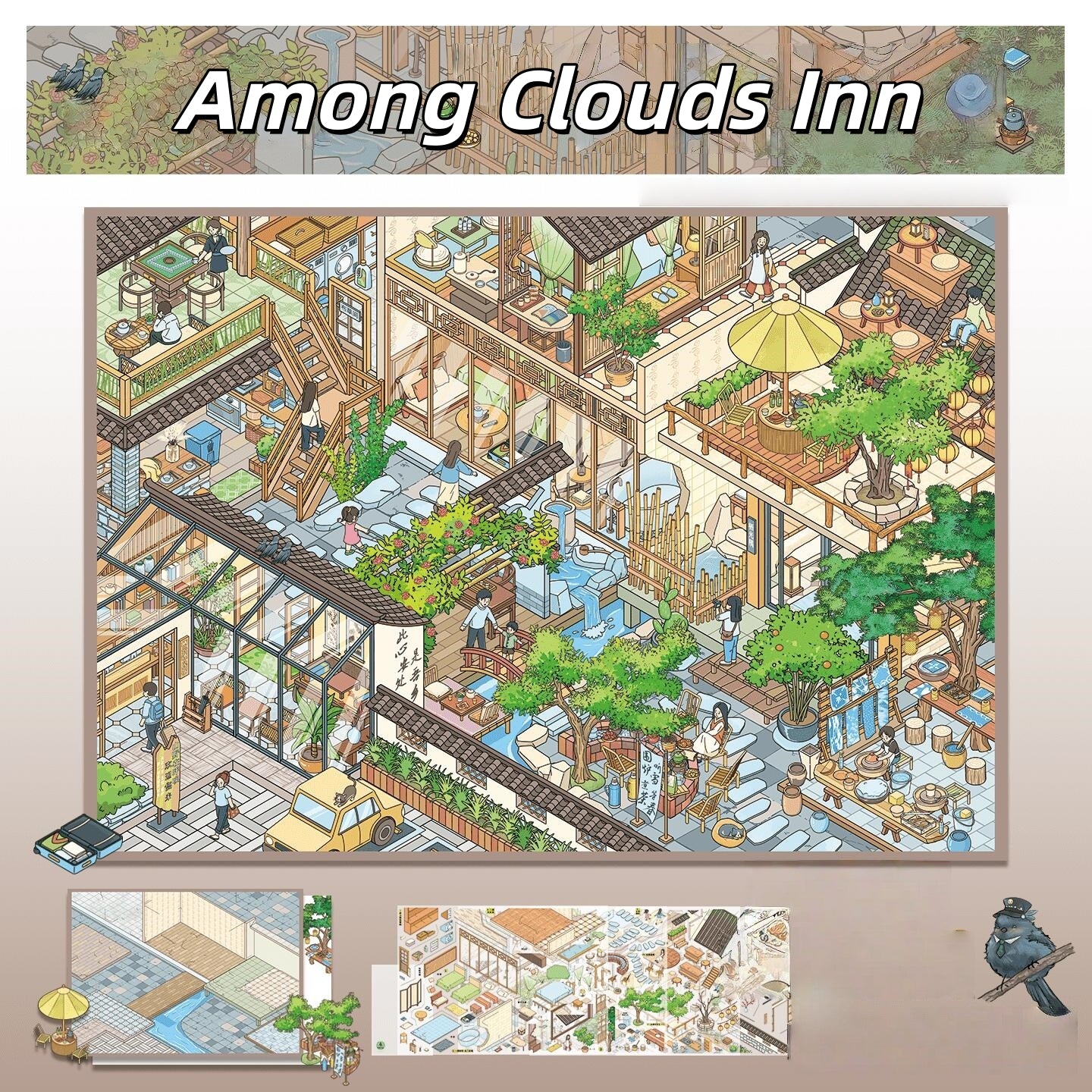 Leisure Daily 3D Sticker | 3 Cute Miniature Scenes