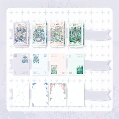 Western Fantasy Castle 3D Sticker | 4 Cute Miniature Scenes