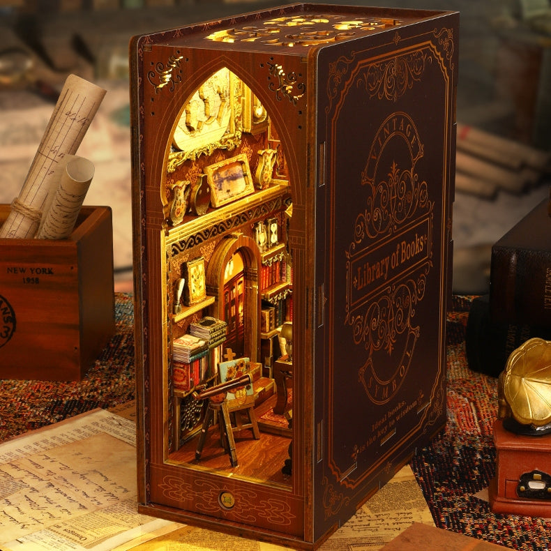 Library of Books DIY Miniature House - English Instructions