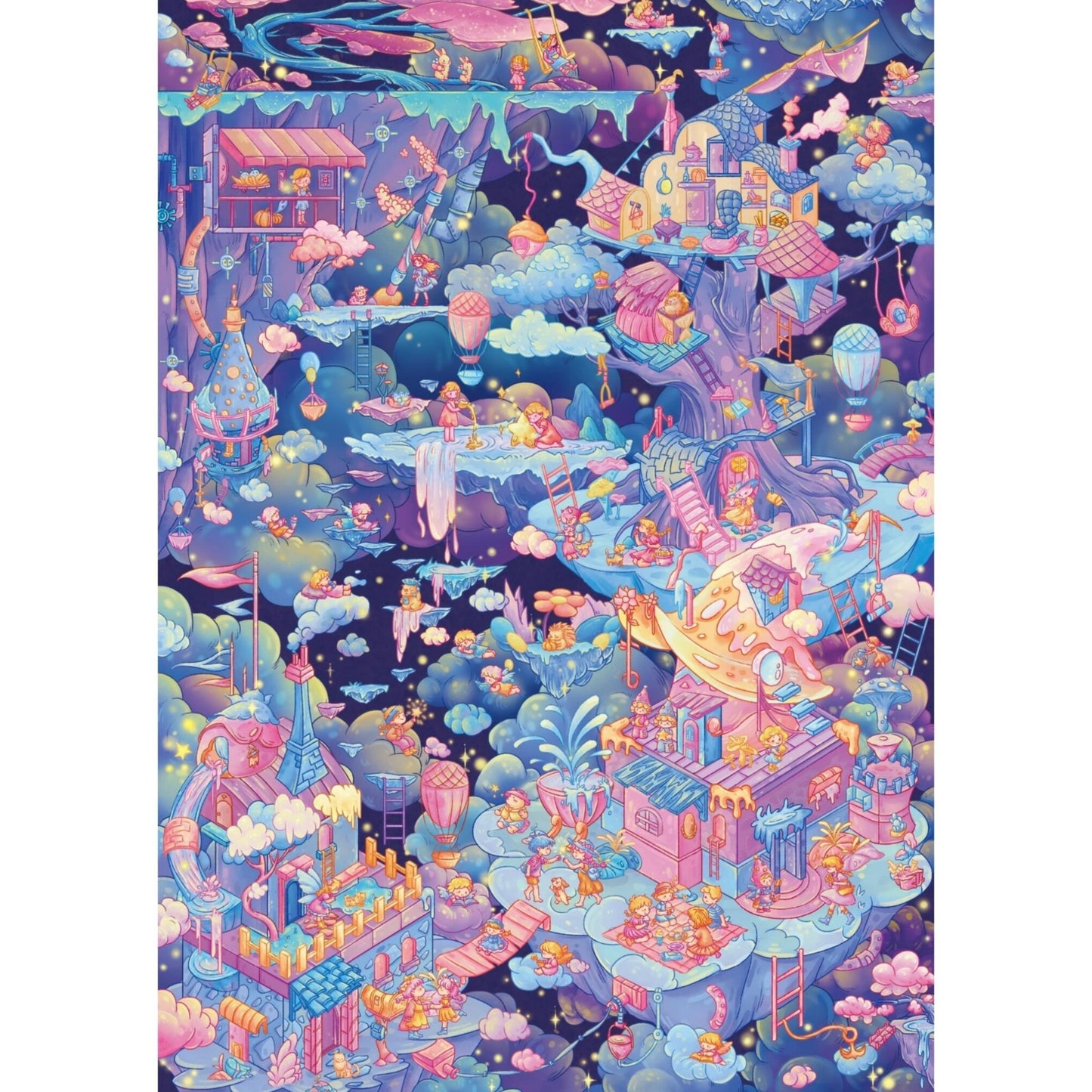 Dreamscape 3D Sticker | 2 Cute Miniature Scenes