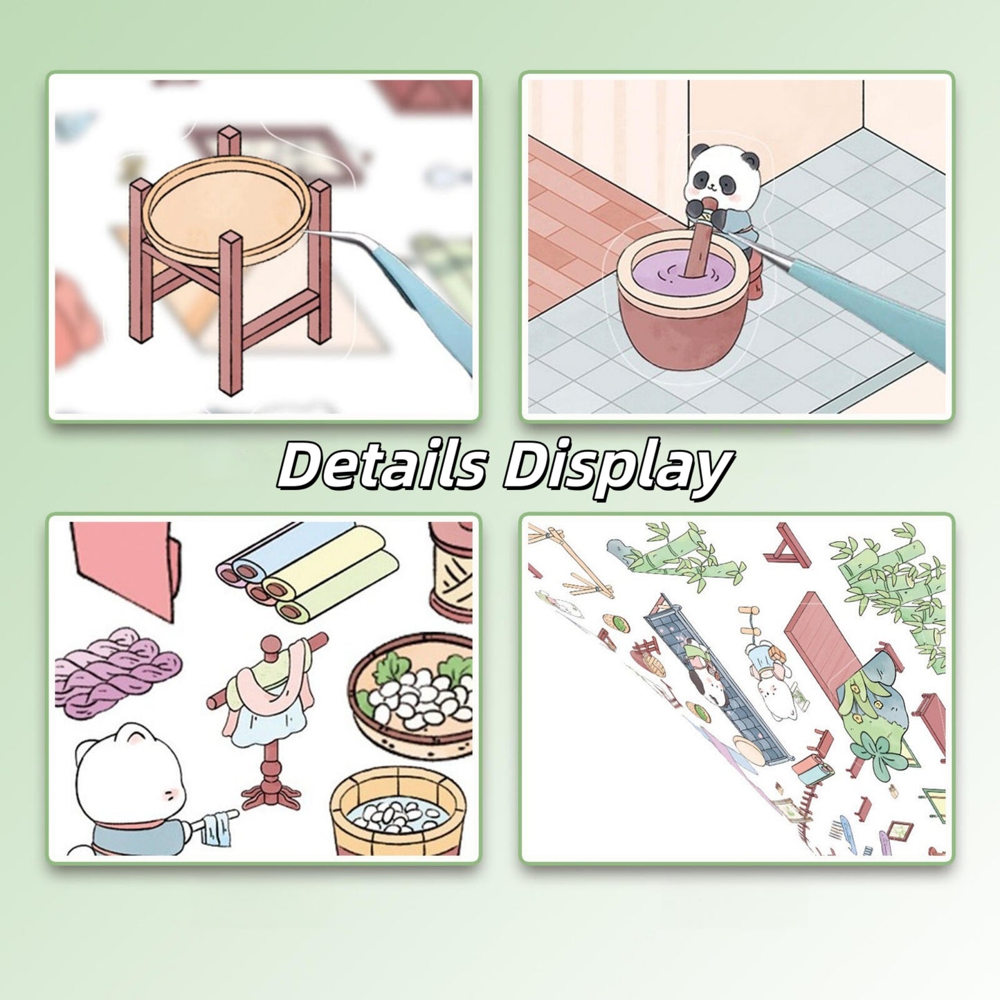 Rabbit Silk Dyeing Studio 3D Sticker