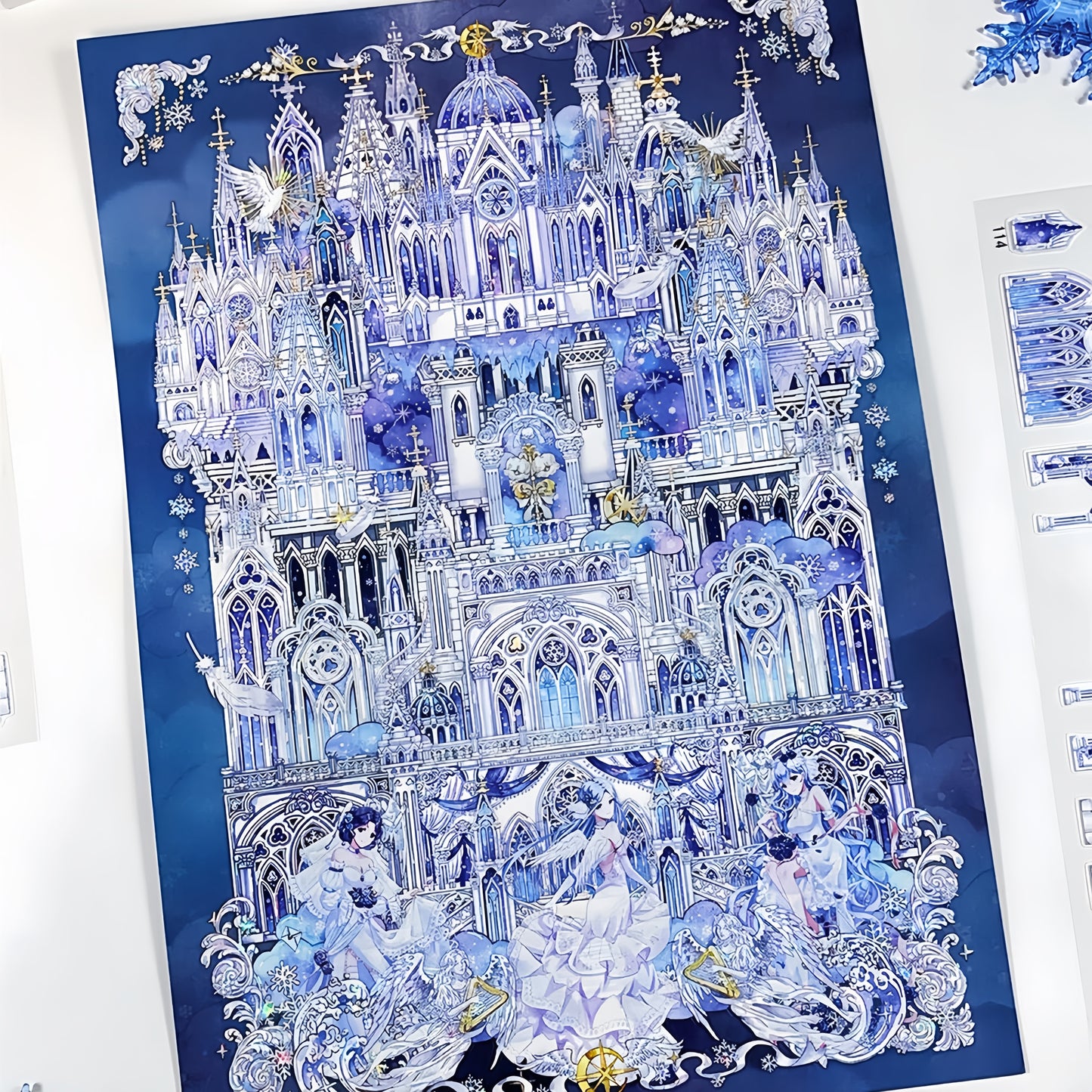 Snow Wonders 3D Sticker | 2 Cute Miniature Scenes