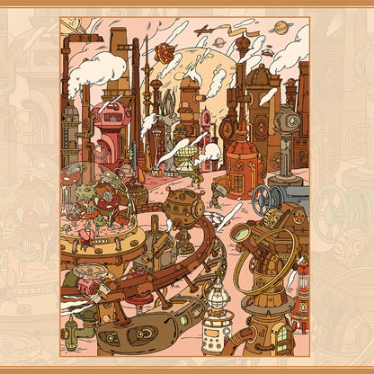 The Lost Universe 3D Sticker | 2 Cute Miniature Scenes