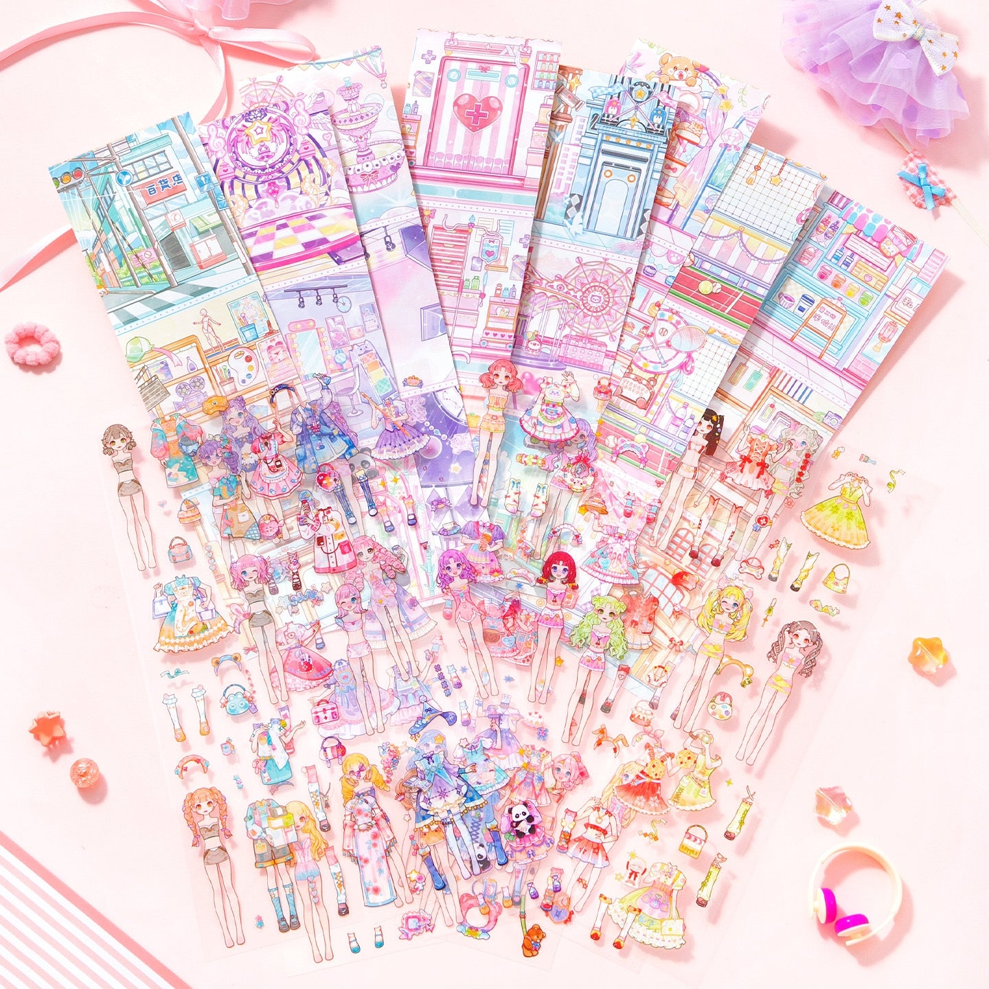 Palm-Sized Dress Up 3D Sticker Book