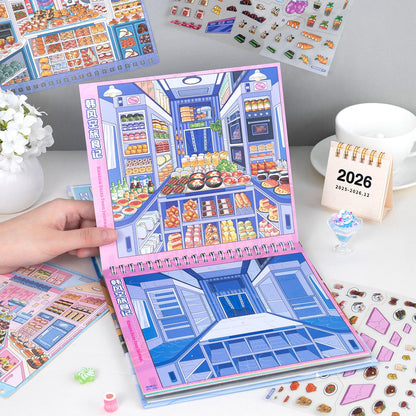 In-Flight Meal 3D Sticker Book