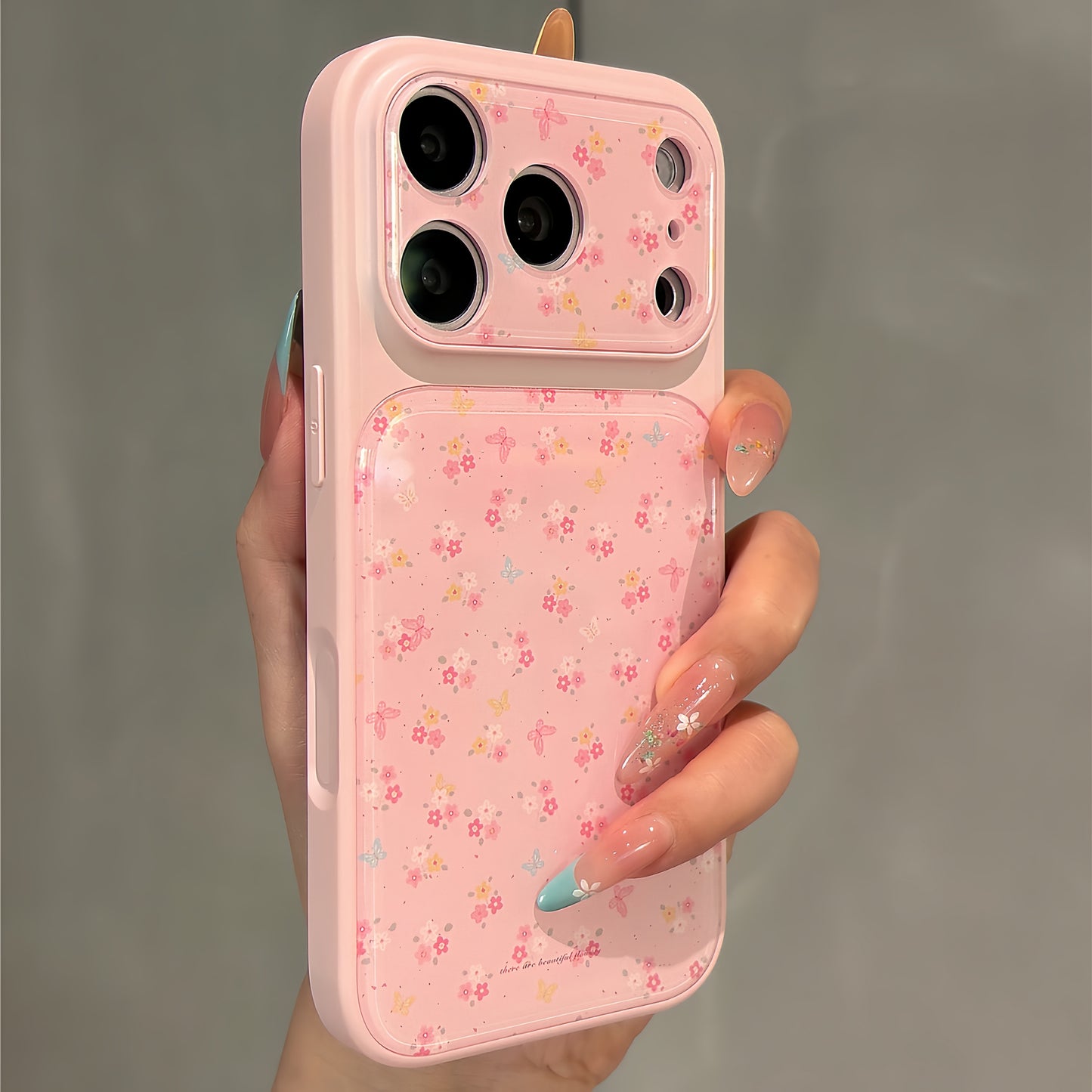 Sweet Pink Flowers Acrylic Phone Case