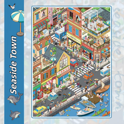 Across the Seasons 3D Sticker | 5 Cute Miniature Scenes