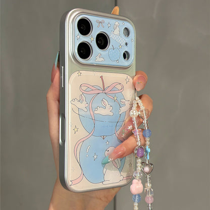 Blue Apple Bunny Acrylic Phone Case