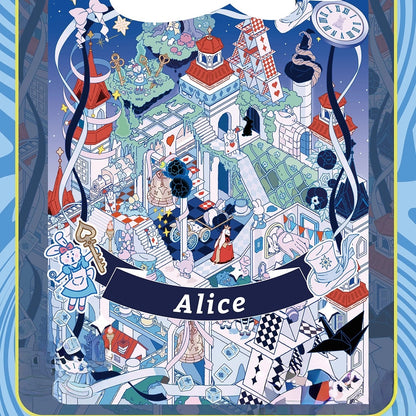 Reversed Fairy Tale 3D Sticker | 4 Cute Miniature Scenes