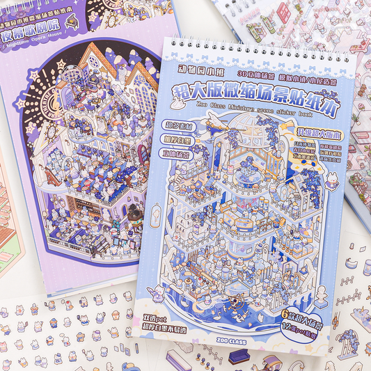 Zoo Class 3D Sticker Book