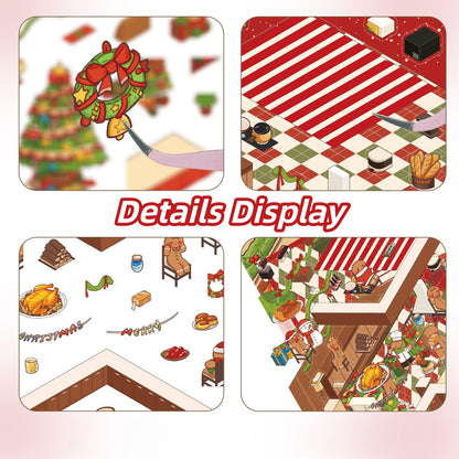 Christmas Fingerbread House 3D Sticker