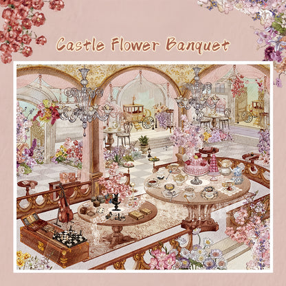 Elegant Retreat 3D Sticker | 2 Cute Miniature Scenes