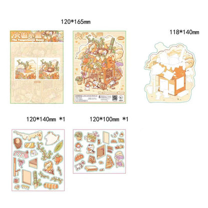 Inspiration Dream Catcher Pavilion 3D Sticker | 4 Cute Miniature Scenes