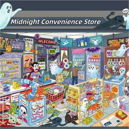Spooky & Sweet 3D Sticker | 2 Cute Miniature Scenes