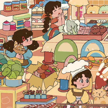 Childhood Shop 3D Sticker | 2 Cute Miniature Scenes