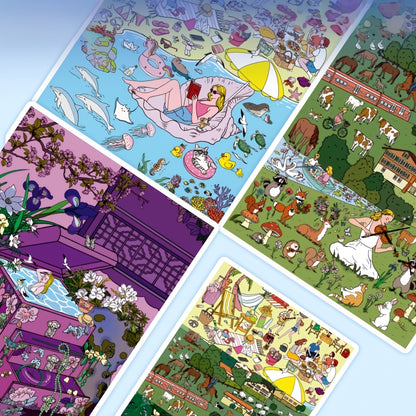 Wild Whimsy Journal 3D Sticker | 3 Cute Miniature Scenes