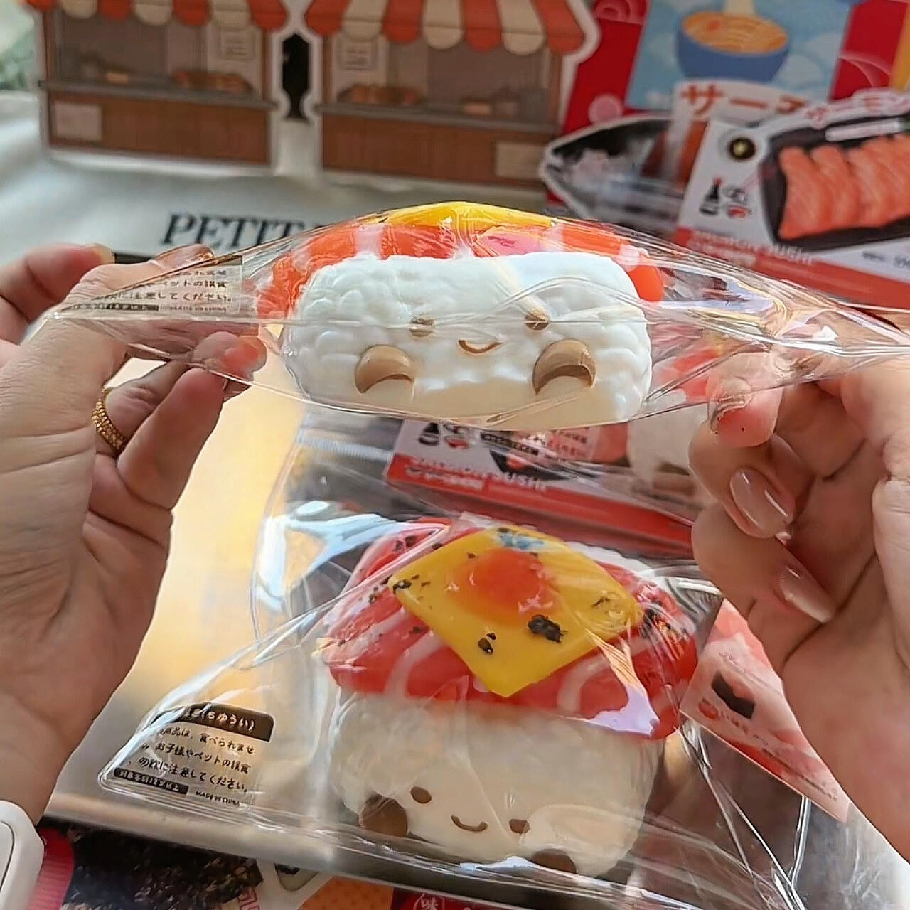 Salmon Cheese Sushi Baby Squishy