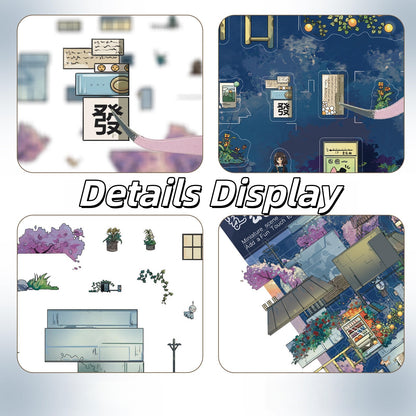 Summer Night Bus Stop 3D Sticker