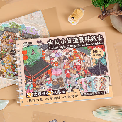 Ancient Cottage 3D Sticker Book