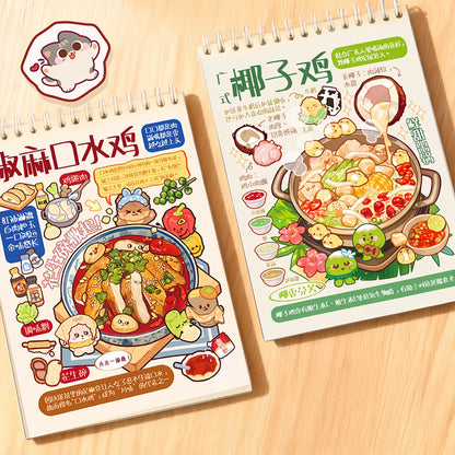 Chinese Food 3D Sticker Book