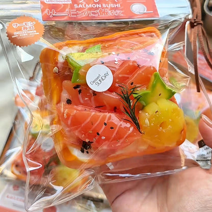 Colorful Fruit Salmon Cream Toast Squishy