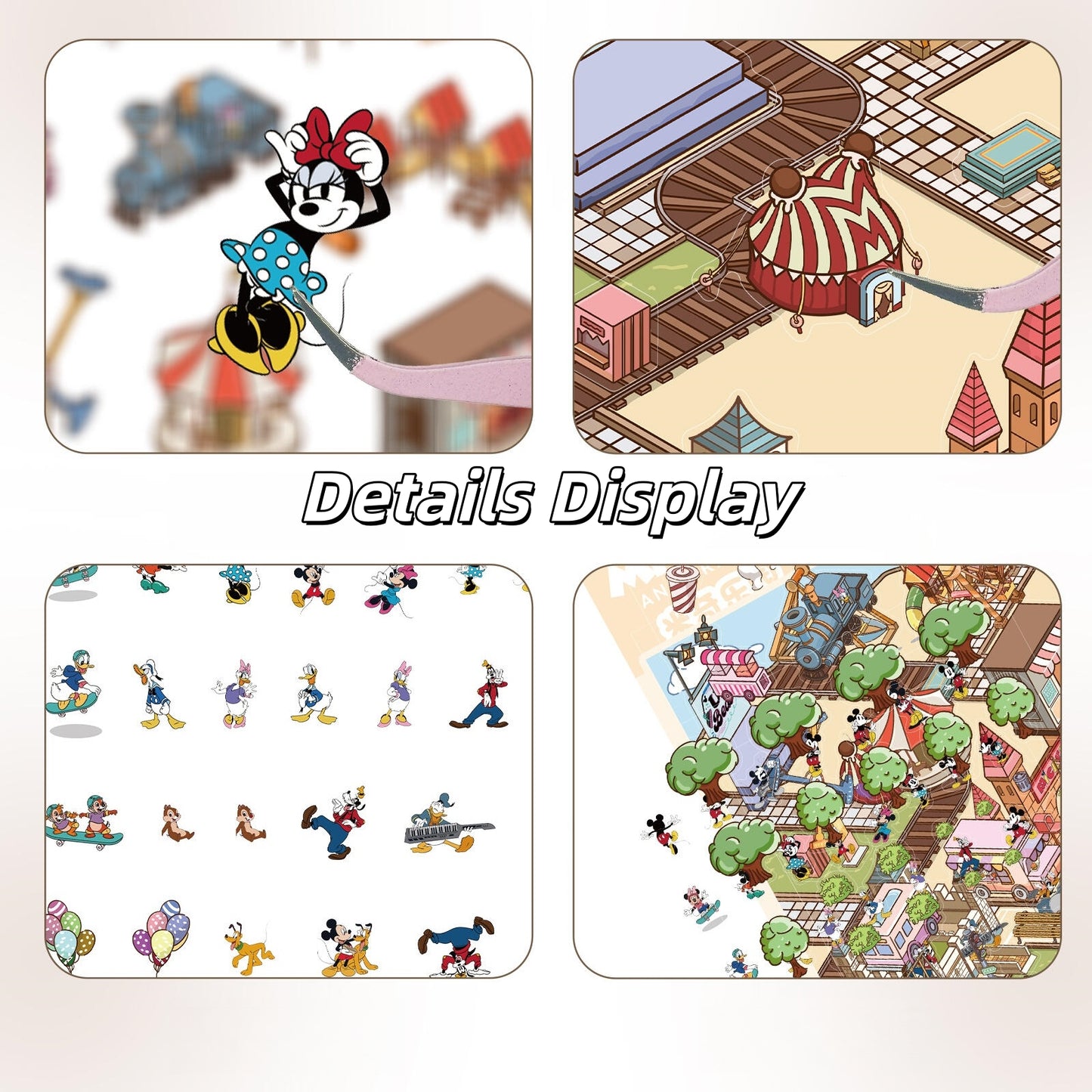 Micky Land 3D Sticker