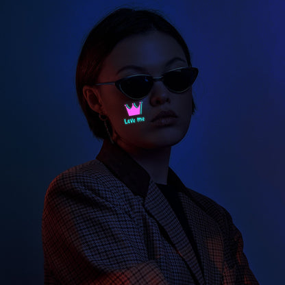 Glitter Rave UV Reactive Temporary Tattoo 3.0