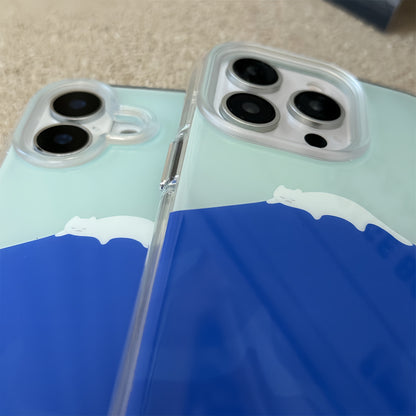 Snow Cat Mountain Acrylic Phone Case