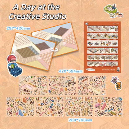 A Day at the Creative Studio 3D Sticker