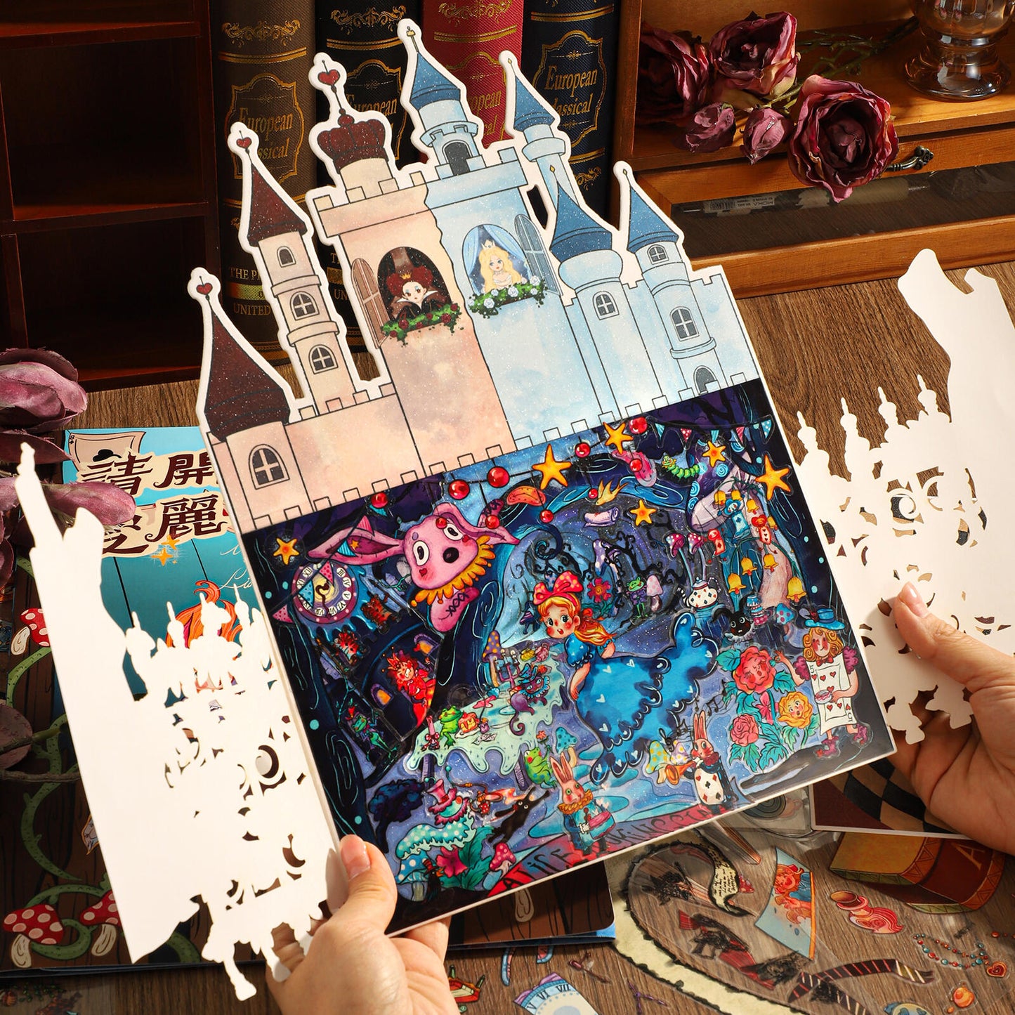 Alice's Adventure 3D Sticker | 3 Cute Miniature Scenes