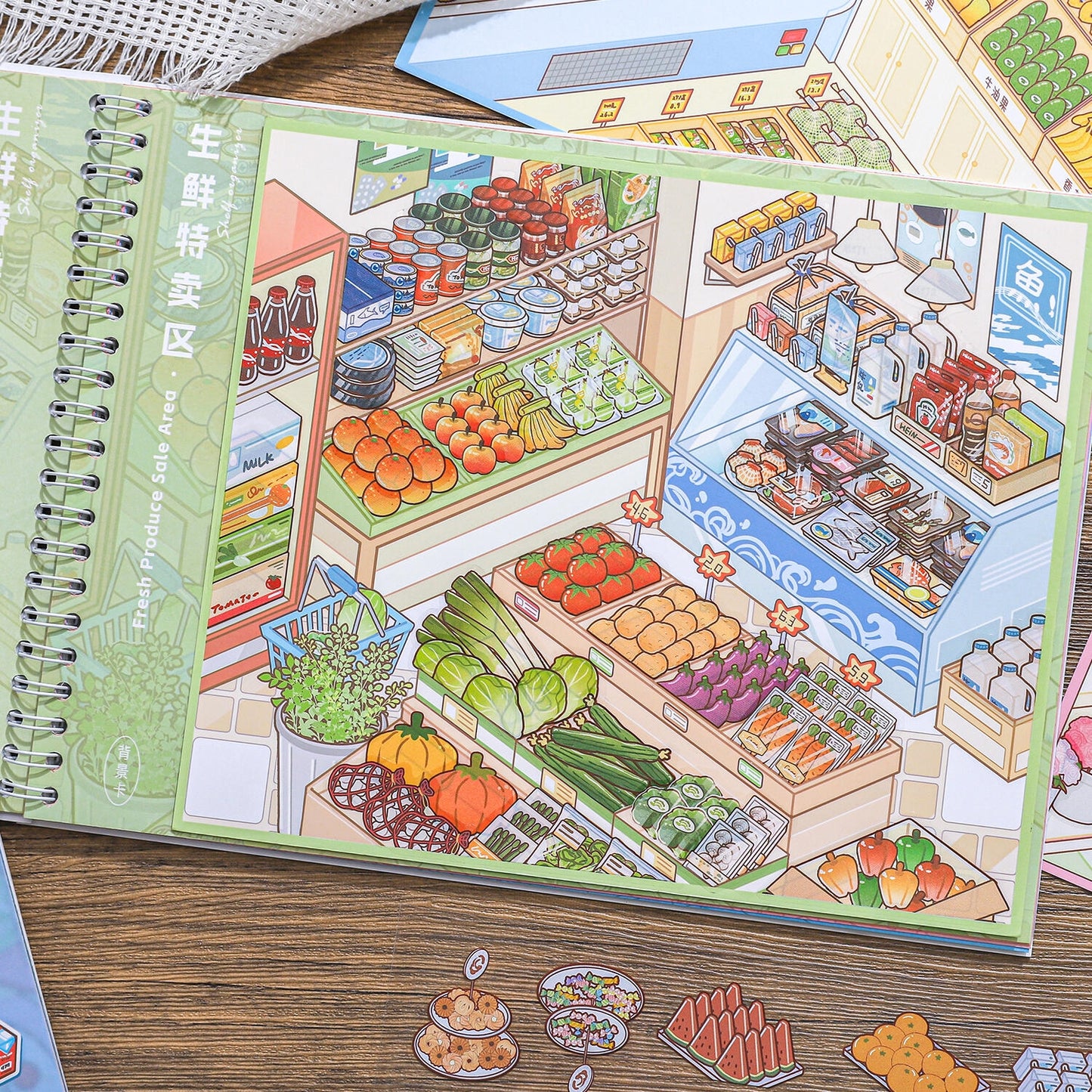 Shelf Display 3D Sticker Book