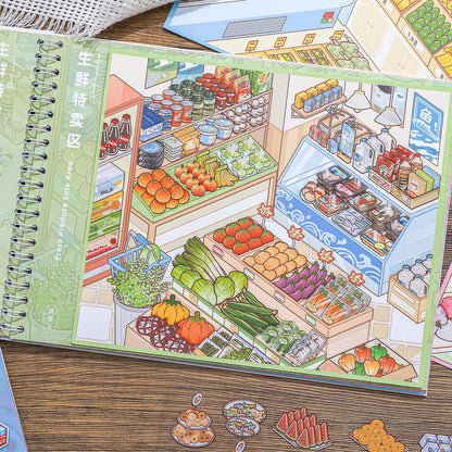 Shelf Display 3D Sticker Book